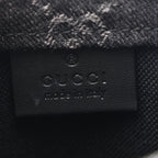 Denim Cuoio Harness GG Monogram Mini Ophidia Tote Bag Black Medium Grey