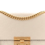 Guccissima Medium Padlock Shoulder Bag Mystic White