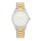 Stainless Steel 38mm G-Timeless Two Tone Bee Automatic Watch Silver