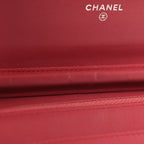 Calfskin Quilted Boy Wallet On Chain WOC Pink