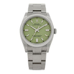 Stainless Steel 36mm Oyster Perpetual Watch Pistachio 126000