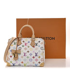 LV X TM Monogram Multicolor Speedy Bandouliere 25 White