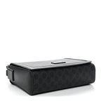 GG Supreme Monogram Appia Calfskin Web Crossbody Bag Black Grey