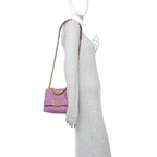Goatskin Quilted Medium Chanel 19 Flap Purple