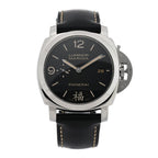 Stainless Steel Calfskin 44mm Luminor 1950 Fu Automatic Watch Black PAM00498