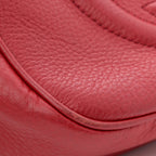 Pebbled Calfskin Small Soho Disco Bag Vibrant Red