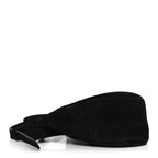Suede Small Slouchy Banana Bag Black