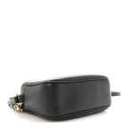 Pebbled Calfskin Small Soho Disco Bag Black
