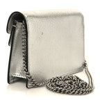 Metallic Calfskin Super Mini Dionysus Shoulder Bag Silver
