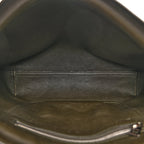 Suede Flamenco Satchel Bottle Green
