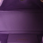 Suede Quilted Mini Chanel 25 Handbag Purple