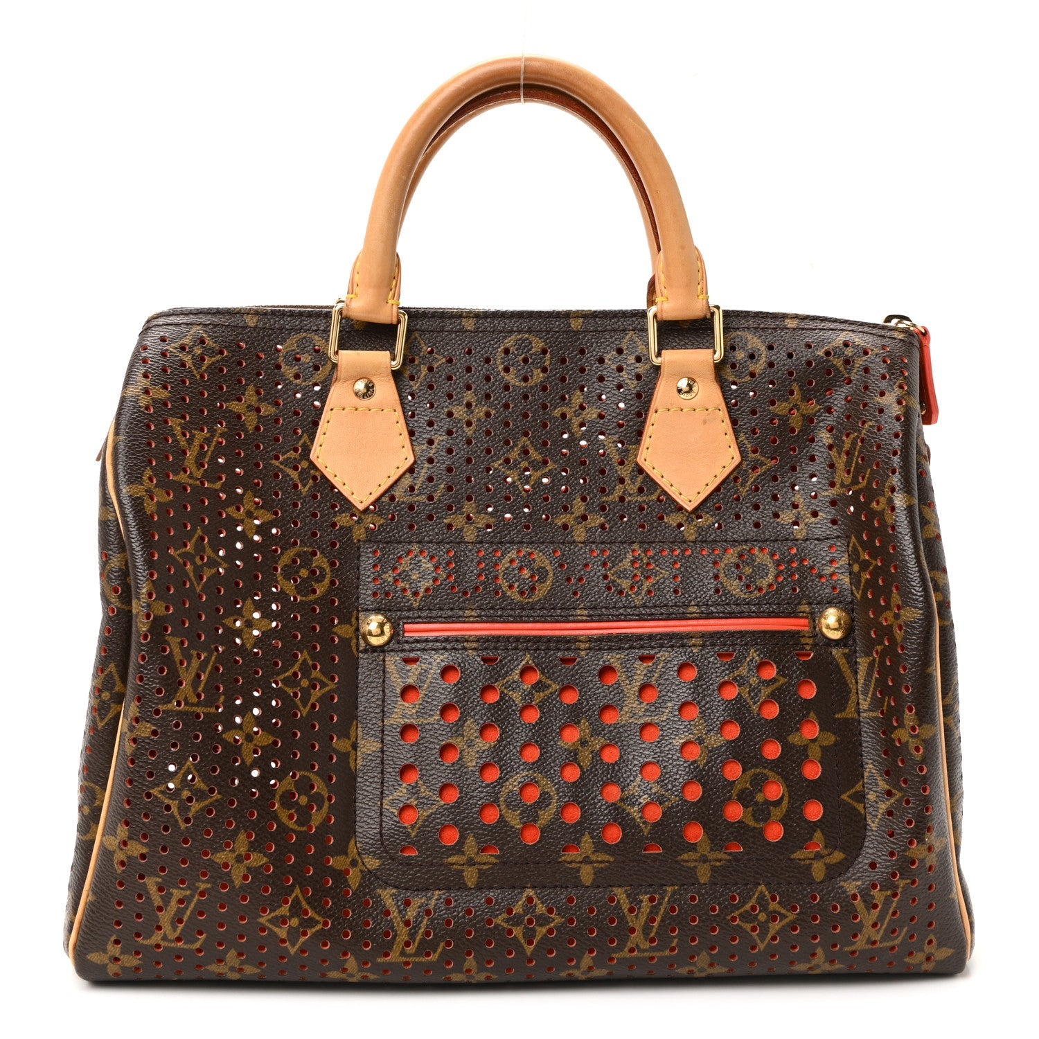 Monogram Perforated Speedy 30 Orange