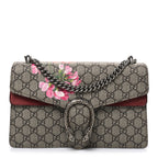 GG Supreme Monogram Blooms Small Dionysus Shoulder Bag Beige Multicolor Dry Rose