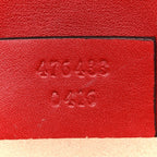 Calfskin Matelasse Super Mini GG Marmont Shoulder Bag Hibiscus Red