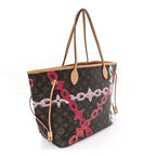 Monogram Bay Neverfull MM Rose Ballerine Poppy