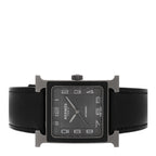 Titanium Barenia 30mm Heure H Hour Quartz Watch Noir