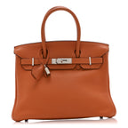Taurillon Clemence Birkin 30 Orange
