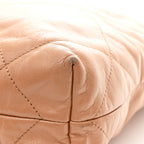 Shiny Calfskin Quilted Small Chanel 22 Beige