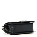 Caviar Quilted Small Boy Flap Black