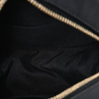 Caviar Quilted Round Filigree Crossbody Black