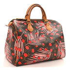 Monogram Jungle Dots Speedy 30 Sugar Pink Poppy
