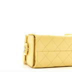 Caviar Quilted Mini Chanel 25 Handbag Yellow