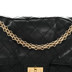 Lambskin Quilted Crush 2.55 Reissue 225 Flap Black