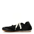 Nylon Suede Ballet Runner Sneakers 39 Black