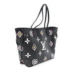 Monogram Giant Wild at Heart Neverfull MM Black