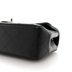 Lambskin Quilted Mini Rectangular Flap Black