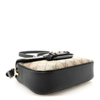 GG Supreme Monogram Horsebit 1955 Soft Small Shoulder Bag Beige Black