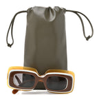 Acetate Paula's Ibiza Sunglasses LW40139U Brown Dark grey