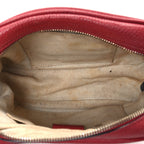 Pebbled Calfskin Small Soho Disco Bag Vibrant Red
