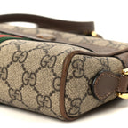 GG Supreme Monogram Web Mini Ophidia Shoulder Bag Brown
