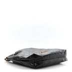 Shiny Calfskin Quilted Small Chanel 22 Black