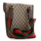 GG Supreme Monogram Web Medium Neo Vintage Flap Messenger Bag Beige New Acero
