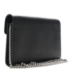 Calfskin Mini Dionysus Chain Wallet Black