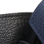 Togo Bi-Color Horseshoe Birkin 35 Bleu Nuit Black