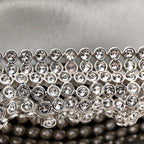Crystal Embellished Metallic Lambskin Mini Chanel 22 Silver