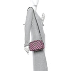 Monogram Multicolor Matelasse Diagonal Small GG Marmont Chain Shoulder Bag Pink Blue