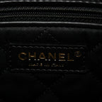Shiny Calfskin Quilted Small Chanel 22 Black