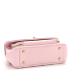 Caviar Quilted Medium Business Affinity Flap Light Pink