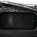 Patent Calfskin Laced Monogram Alma PM Black