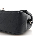 Caviar Quilted Mini Rectangular Flap Navy