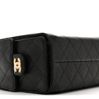 Caviar Quilted Mini Chanel 25 Handbag Black