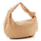 Nappa Intrecciato Small Jodie Hobo Almond