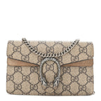 GG Supreme Monogram Super Mini Dionysus Shoulder Bag Taupe