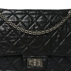 Aged Calfskin Quilted 2.55 Reissue 226 Flap Black