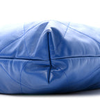 Shiny Calfskin Quilted Chanel 22 Blue
