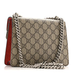 GG Supreme Monogram Mini Dionysus Shoulder Bag Hibiscus Red